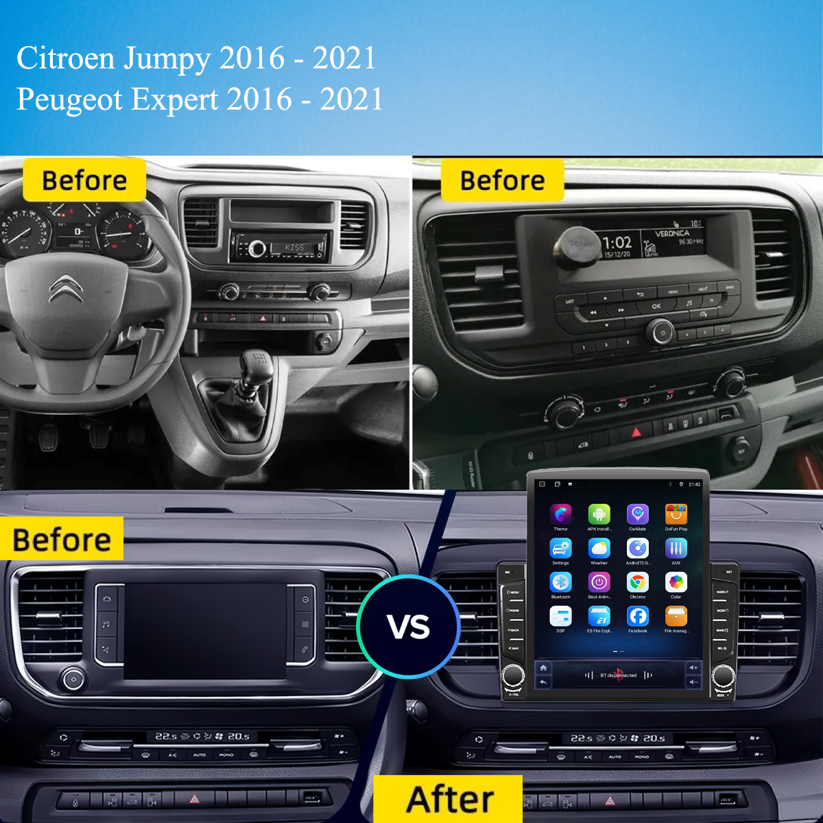 8Core 8+128G Carplay Auto Car  - Cassette Tape Head recension och pris