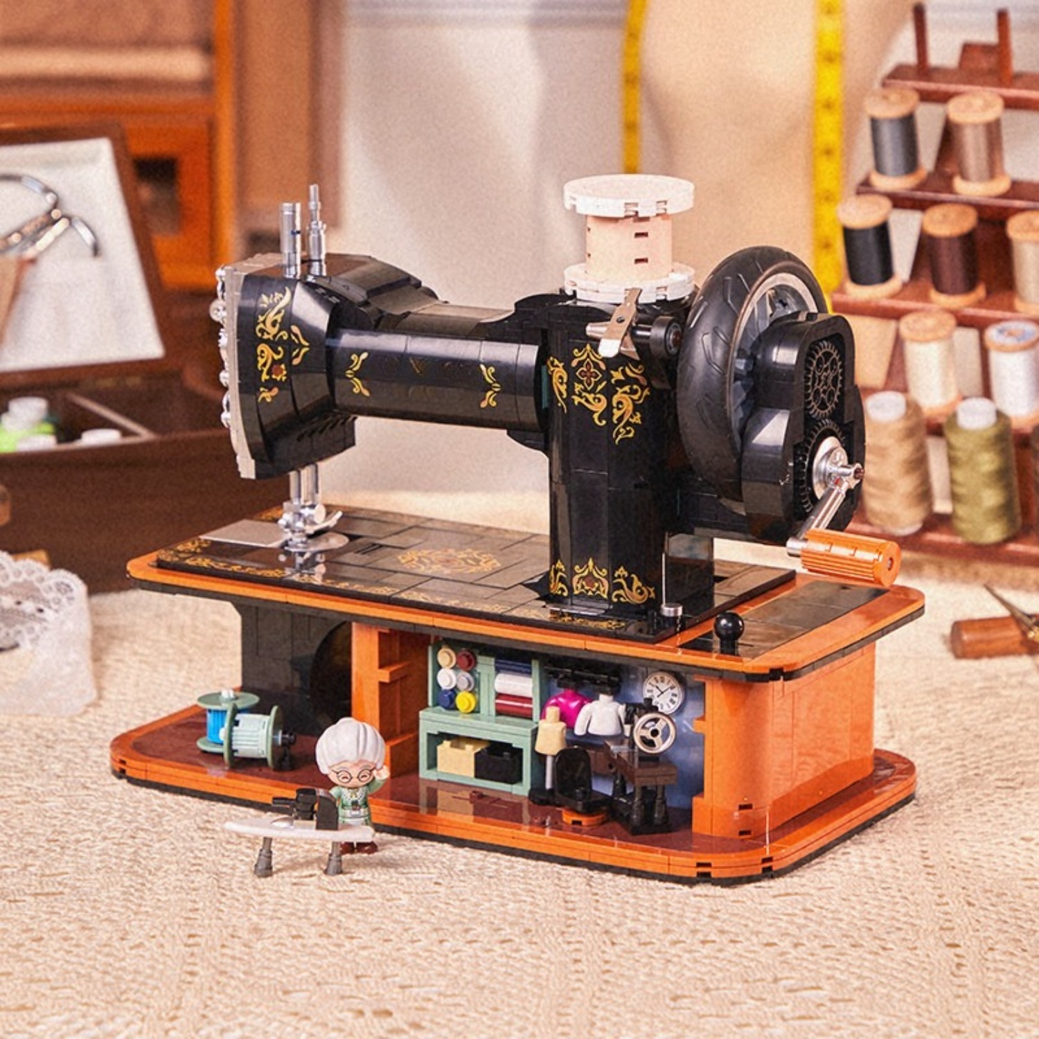Vintage Hand Crank Sewing Mach - Vintage Collectible Shop recension och pris