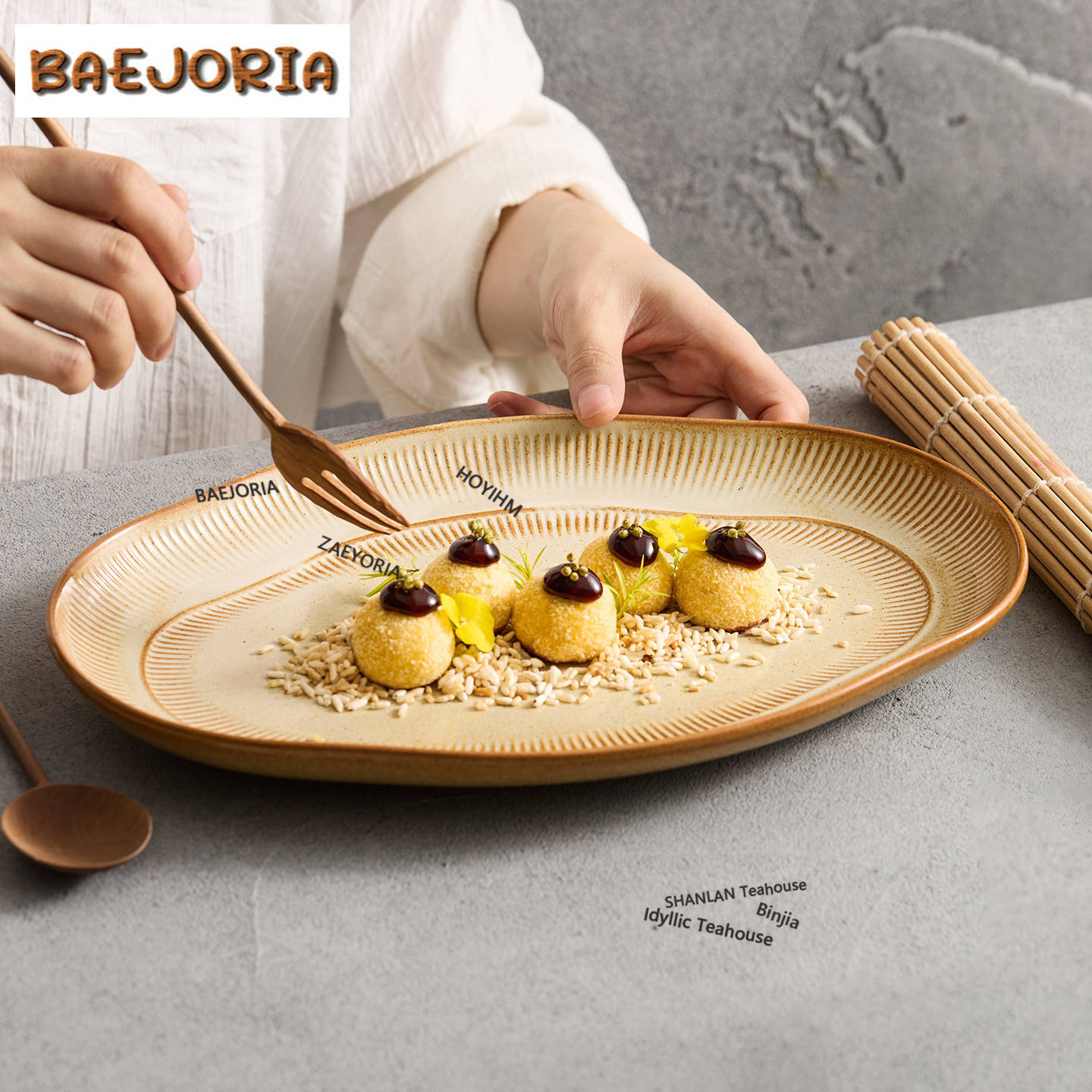 BAEJORIA Kiln Fambe Fish Plate - Vintage Collectible Dishes recension och pris