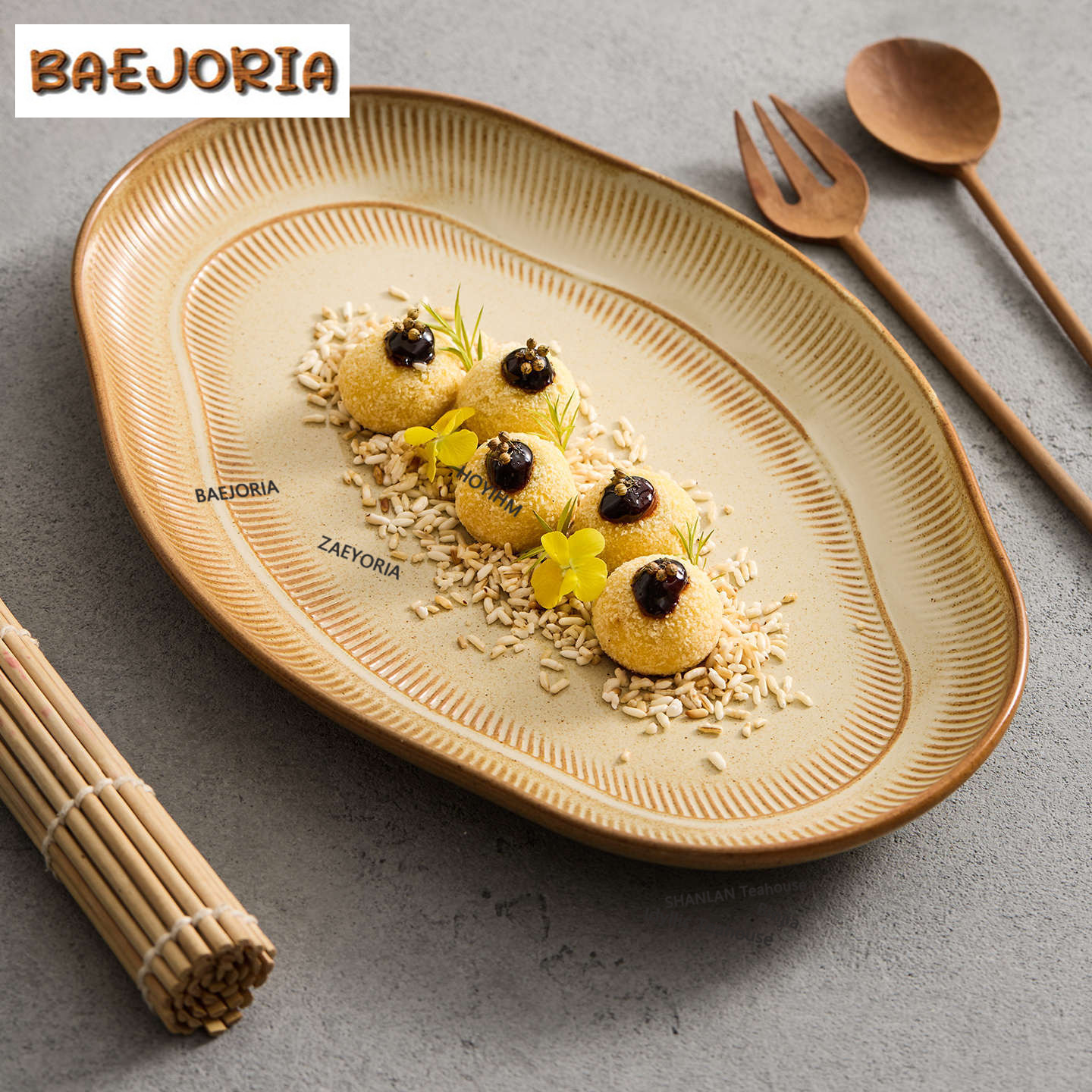 BAEJORIA Kiln Fambe Fish Plate - Vintage Collectible Dishes recension och pris