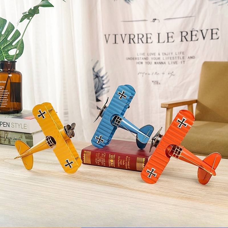 Vintage Retro Metal Plane Moto - Vintage Collectible Furniture recension och pris