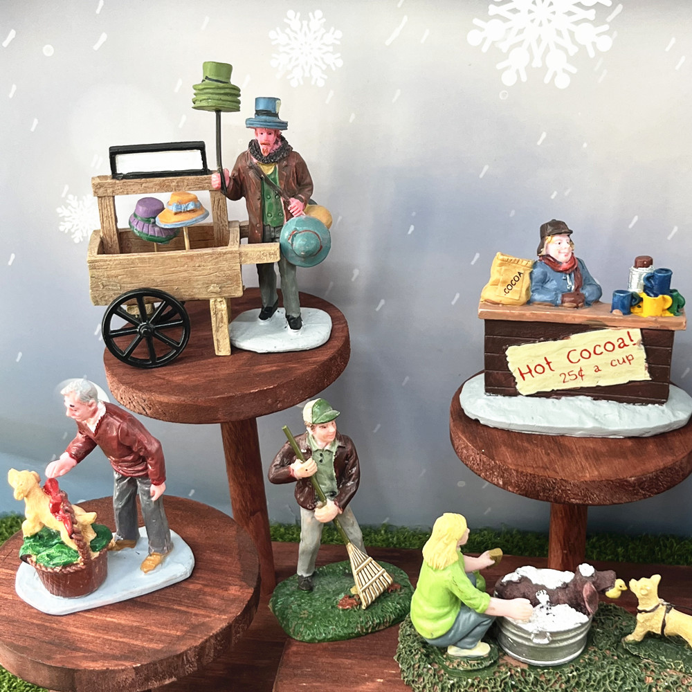 Vintage Christmas Village Figu - Vintage Collectible Market recension och pris