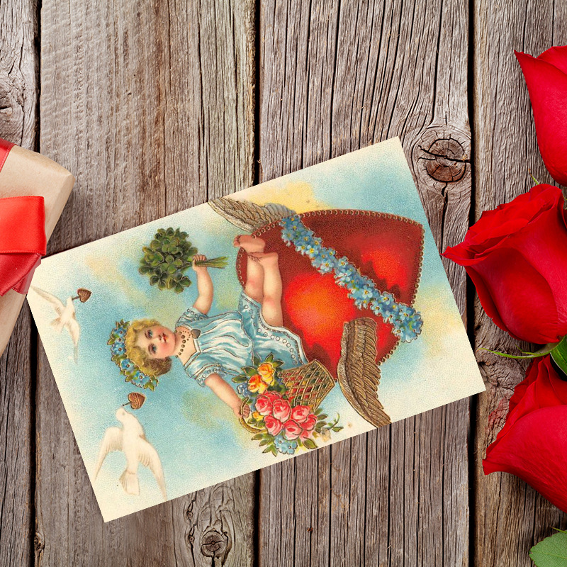 12pcs Valentine's Day Vintage  - Collectible Vintage Greeting Cards recension och pris
