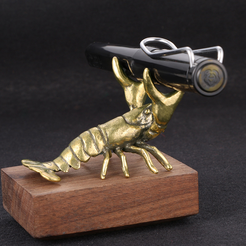 【F】Solid Brass Crayfish Orname - Vintage Collectible Furniture recension och pris