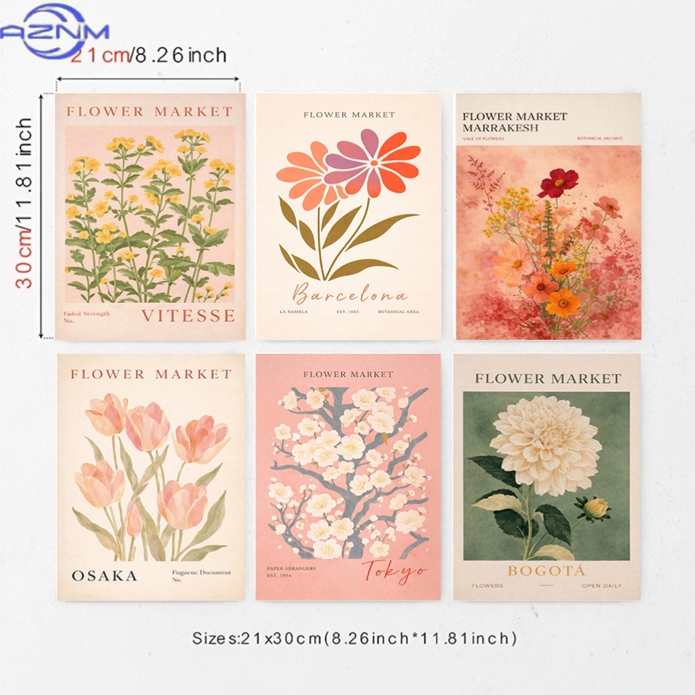 Collection of 6 Canvas Prints  - Vintage Collectible Market recension och pris
