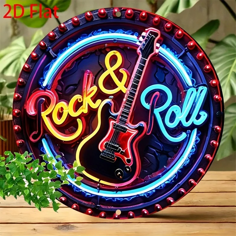 A Vintage Rock Neon Sign, 2Dfl - Vintage Collectible Plates recension och pris
